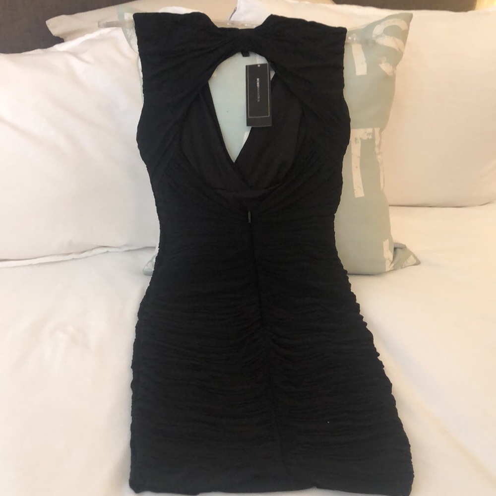 BCBG Max Azria LBD Black Cocktail Party Dress NWT Size Small - Picture 4 of 8